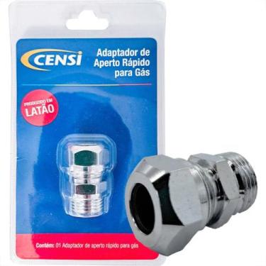 Imagem de Acessorio Para Gas Censi Adaptador Reto Para Espigao 3/8'' Rosca Femea