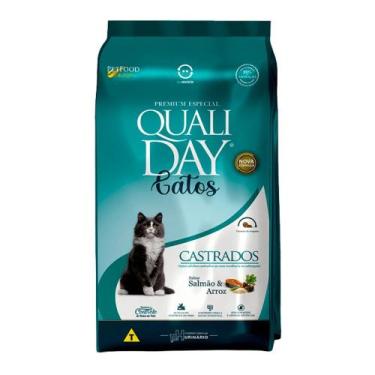 Imagem de xxx Ração Qualiday Para Gatos Adultos Castrados Sabor Salmão e Arroz 2