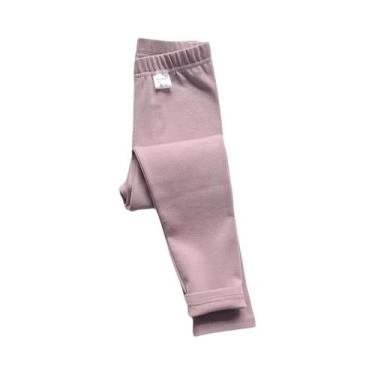 Imagem de Leggings De Algodão Grosso Para Meninas, Calças Infantis Versáteis Par