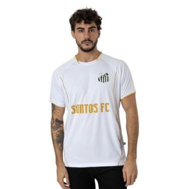 Imagem de Camiseta Esportiva Masculina Santos FC Surf Center Cor:BrancoTamanho:G