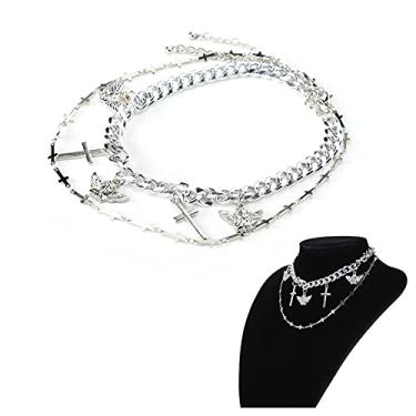 Imagem de Colar gargantilha, colar de roupas acessórios colar de corrente colar de joias para aniversário para família
