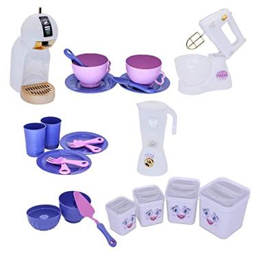 Imagem de Cozinha Menina Brinquedo Infantil Liquidificador 24pç