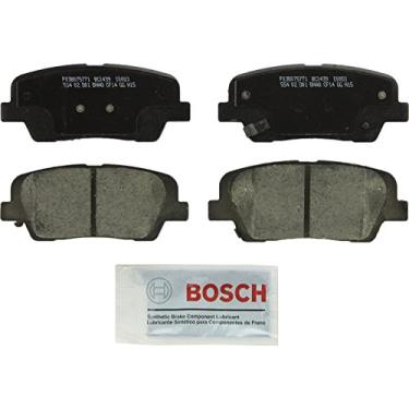 Imagem de BOSCH BC1439 QuietCast Conjunto de pastilhas de freio a disco de cerâmica premium - Compatível com Hyundai Santa Fe, Santa Fe Sport, Santa Fe XL; Kia Sorento; TRASEIRA