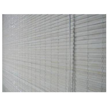 Imagem de Persiana Bambu Romana Block Branca 180 (L) X 160 (A) cm Cortina Madeira C/ Bandô 1,80 x 1,60