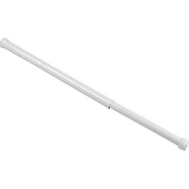 Imagem de Porta Cortina Box Varão Bastão Banheiro 60Cm Até 90Cm De Aço