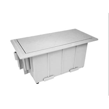 Imagem de Caixa Elétrica de Embutir para Mesa Reunião, Móveis + Tomadas Branco