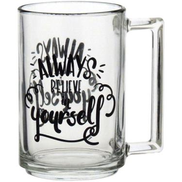 Imagem de LUMINARC A LA BONNE CANECA 11x7x7cm 320ml VIDRO TEMPERADO TRANSP DECORADO