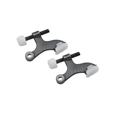 Imagem de Rolha de porta de dobradiça QCAA, molde de zinco, 2 Pack, Oil-Rubbed Bronze