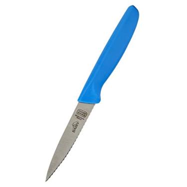 Imagem de Dairy Blue Kitchen Knife - 4" Steak and Vegetable Knife - Razor Sharp Pointed Tip, Serrated Edge - Colour Coded Kitchen Tools by