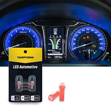 Imagem de Kit 20 Lâmpadas Led Painel Pinguinho T5 Vermelha 12v Tarponn