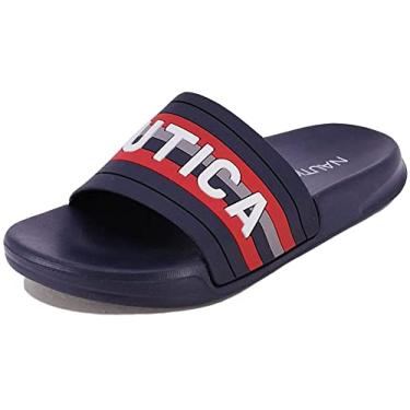 Imagem de Nautica Kids Youth Slip-On Sandal Athletic Slide - Big Kid - Little Kid Boys - Girls-Stono 4 Youth-Newsport Red Navy-4