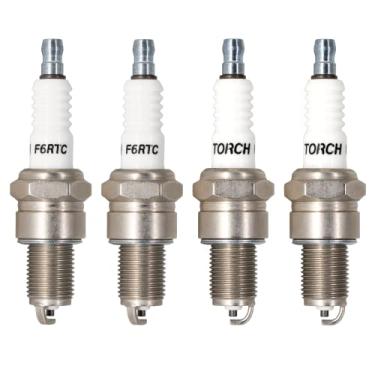 Imagem de Vela de ignição PK4 TORCH F6RTC 131-039 substituir para vela de ignição NGK BPR6ES, para vela de ignição Bosch WR6DC WR7DC, para Vela de ignição Champion RN9YC RN10YC, para Vela de ignição Denso W20EPR-U, para MTD 951-10292/751-10291102, OEM