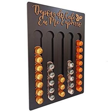 Imagem de Porta Cápsulas Café 30x40 - Preto - Depois do Café 40 Cápusulas