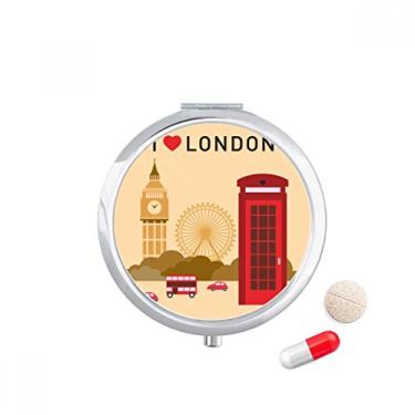 Imagem de Caixa de armazenamento de medicamentos com a bandeira dos correios do Reino Unido I Love London