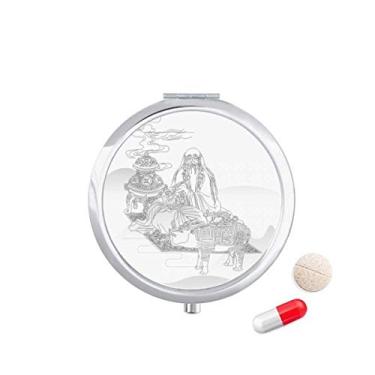 Imagem de Dao Religion China Gado Lao Tzu Caixa de armazenamento de remédios