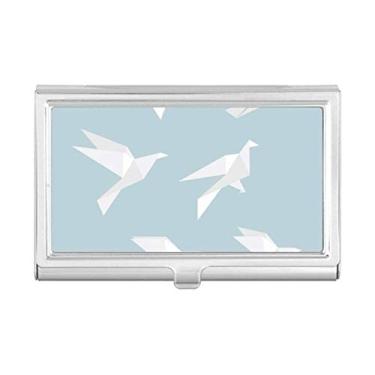 Imagem de Origami — Porta-cartões de visita com formato geométrico de pombo abstrato