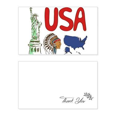 Imagem de Cartão de agradecimento de aniversário com símbolo nacional dos Estados Unidos
