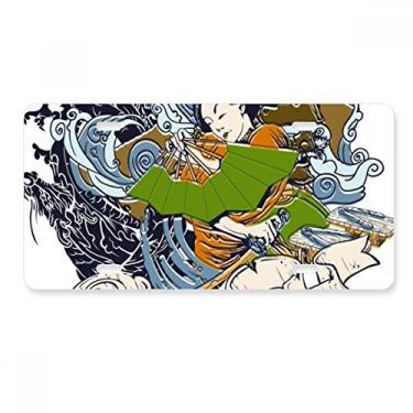 Imagem de DIYthinker Quimono japonês feminino Samurai espada placa de licença decoração de carro acessório de aço inoxidável