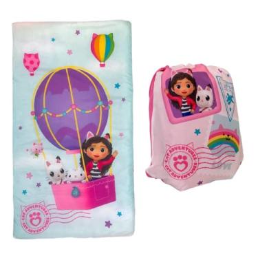 Imagem de DreamWorks Gabby's Dollhouse Kids Conjunto de 2 peças macio e leve para dormir, 117 cm (C) x 66 cm (L), (Produto oficial licenciado pela Gabby's Dollhouse) da Franco