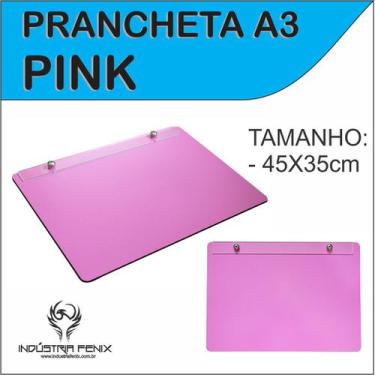 Imagem de Prancheta Portátil Desenho Técnico Madeira Pink A3 - Fenix