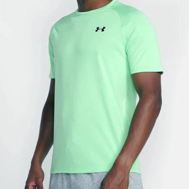 Imagem de Camiseta Under Armour Tech 2.0 Masculina - Preto E Verde Limão