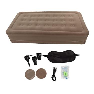 Imagem de Colchão De Ar Ajustável Com Bomba Elétrica De Lítio Embutida,Colchão Inflável, Colchão De Ar Resistente à Umidade E Almofada De Dormir Confortável, Cama Inflável Portátil