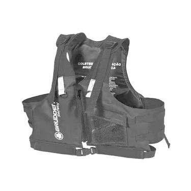 Imagem de Colete Flutuação Salva Vidas Caiaque Brudden Safety Confort Preto GG 80 a 110Kg