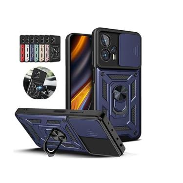 Imagem de Capa Case Capinha Anti Impacto Ring Premium Luxo Xiaomi Poco F5 5G (AZUL)