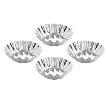 Imagem de Mrs. Anderson's Baking Moldes de tartlet, redondos canelados, conjunto de 4, 7 cm