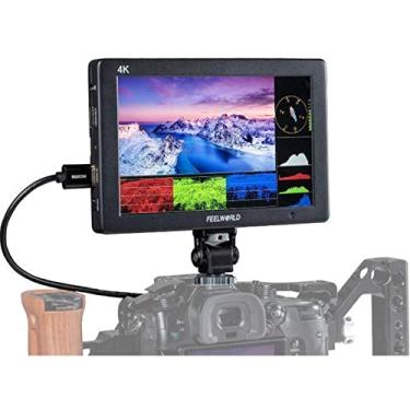 Imagem de FEELWORLD Monitor de campo T7 Plus de 7 polegadas 3D LUT 4K HDMI câmera de campo assistente de vídeo Full HD 1920 x 1200 caixa de alumínio sólido monitor DSLR com histograma de forma de onda vetorial foco pico cores falsas