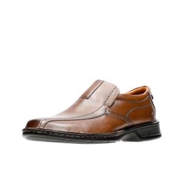 Imagem de Clarks Mocassins masculinos Escalade Step, Couro marrom., 10.5 Wide