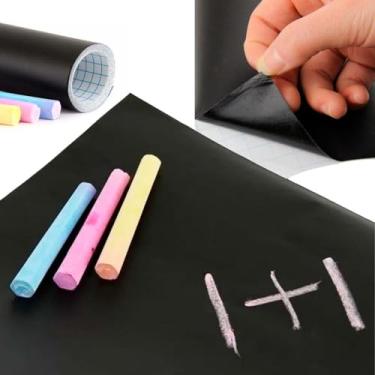 Imagem de Papel de Parede Adesivo Autocolante Lousa Quadro Negro 2 Metros
