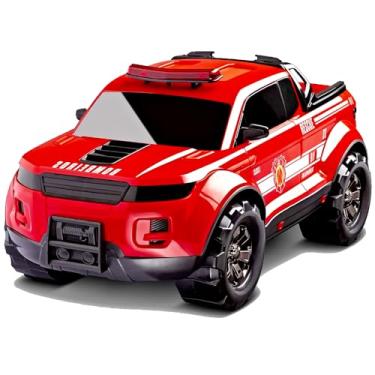 Imagem de Carro Bombeiros Monster Pick-up Caminhonete Vermelha Roma