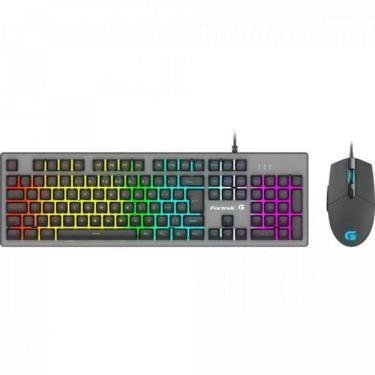 Imagem de Kit Teclado E Mouse Gamer Fortrek Ranger Rainbow Rgb Grafite