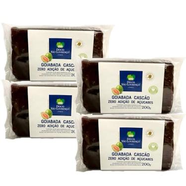 Imagem de Kit com 4und Goiabada Cascão Zero SÃO LOURENÇO 200g