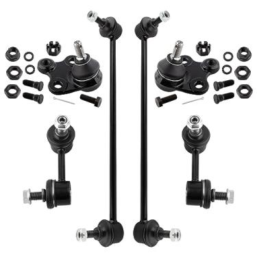 Imagem de BOXI (conjunto de 6) elos de extremidade da barra oscilante dianteira traseira + kit de suspensão de junta esférica inferior adequado para Honda Civic 2012 2013 2014 2015 / para Acura ILX 2013 2014