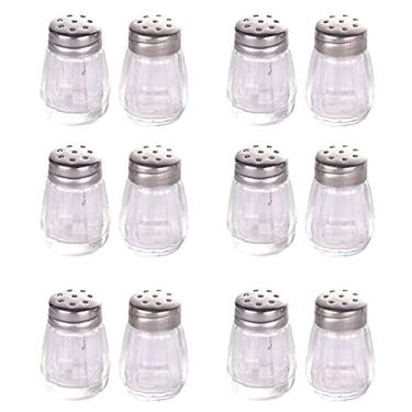 Imagem de Conjunto de 12 mini pimenteiros, mini coqueteleira, coqueteleira de vidro, pote de armazenamento de condimentos, para viagens pessoais, restaurante, utensílios de cozinha doméstica