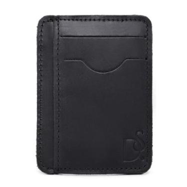 Imagem de Carteira Masculina Couro Pequena Slim Compacta Porta Cartao Documento CNH Dinheiro Basica-Masculino