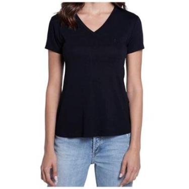 Imagem de Blusa Feminina Dudalina MC Camisete Básica - 08730-Feminino
