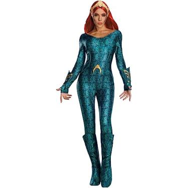 Imagem de Secret Wishes Fantasia feminina de luxo do filme Aquaman para adultos, Conforme mostrado., M