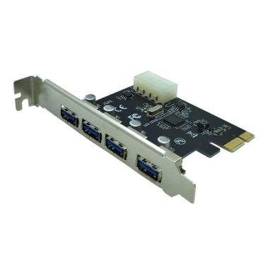 Imagem de Placa usb 3.0 pci-e 4 portas 5gbps pci-express pc lt-612