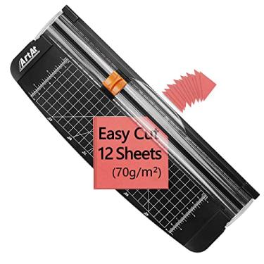 Imagem de ArtAt Cortador de papel de 30 cm com lâmina de segurança retrátil, aparador portátil A4 para cartolina, papel laminado, fotos, artesanato, cartões de presente, cupons, etiquetas Kraft (bloqueio