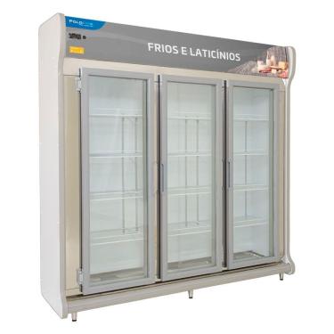 Imagem de Expositor Frios E Laticínios 3 Portas Polofrio Expositor Europeu Preto 110v