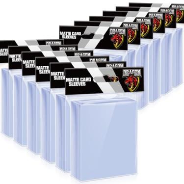 Imagem de Capas para cartões de 1200 contagens para cartas de troca, mangas macias, protetores para cartões de beisebol, adequados para cartas esportivas, futebol, cartas MTG