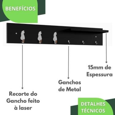 Imagem de Porta Chaves De Parede Porta Chaveiro Organizador P.P.G.C - Metalcromo