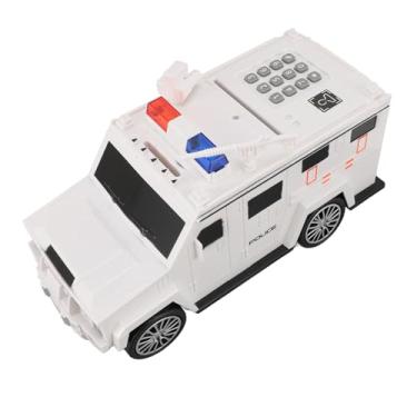 Imagem de Cofrinho de Carro, Ferramenta para Economizar Dinheiro, Cofrinho de Carro Blindado para Aniversário (Branco)
