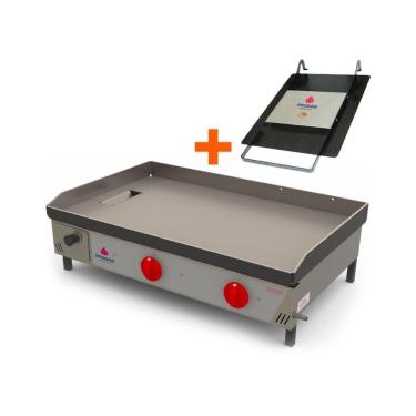 Imagem de Kit - Chapa Lanche Bifeteira A Gás Pr-800g + Prensa Pão - Progás