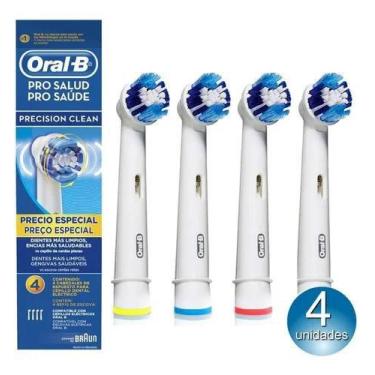 Imagem de Refil Precision Clean Para Escova Elétrica Oral B - 4 Refis