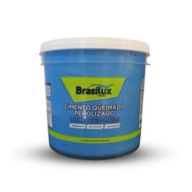 Imagem de Efeito Cimento Queimado Perolizado Decorativo Cores 3 Kg Brasilux, Oce