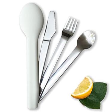 Imagem de Talheres de controle de porções para alimentação saudável e dieta bariátrica com estojo de silicone (2)